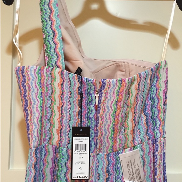 BCBGMAXAZRIA Dries one-shoulder high slit gown - Picture 6 of 8